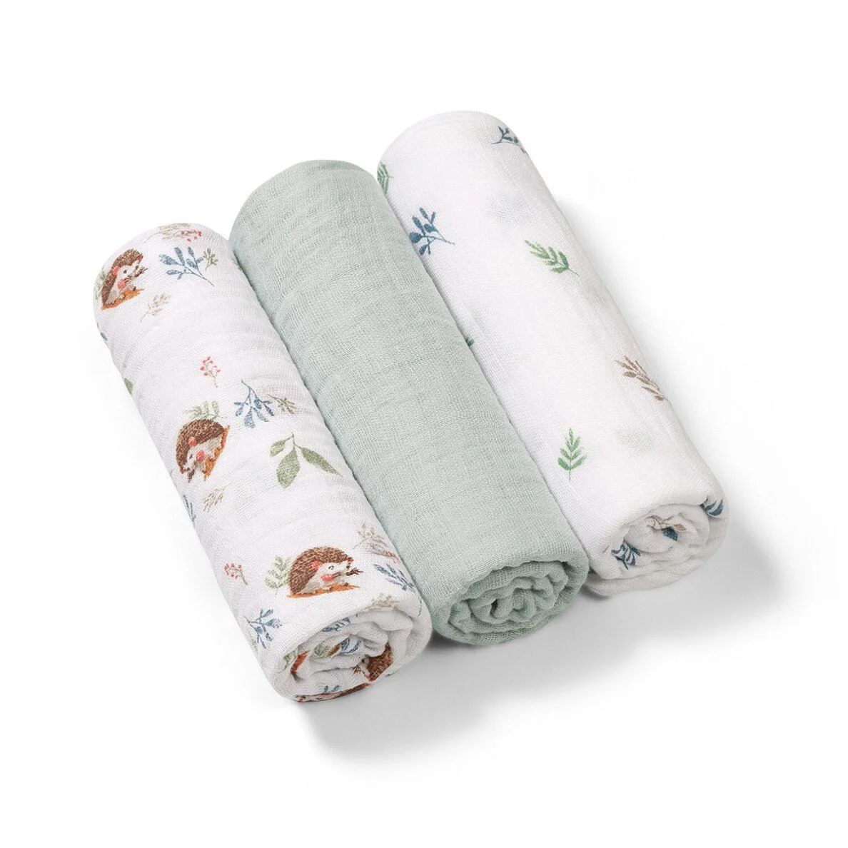 Супермягкие муслиновые пелёнки BabyOno Green, 3 шт. foto
