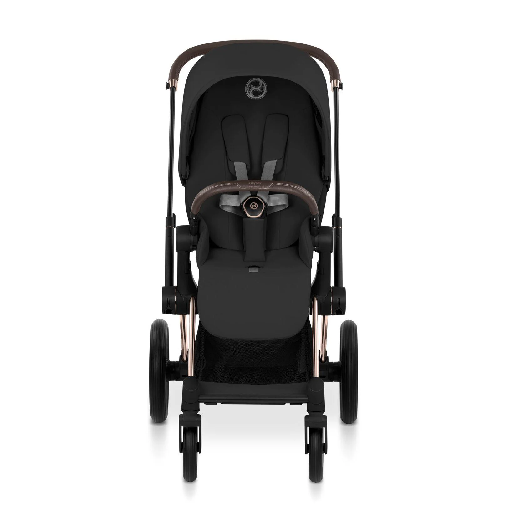 Коляска 2 в 1 Cybex Priam Rosegold Sepia Black 2026 foto