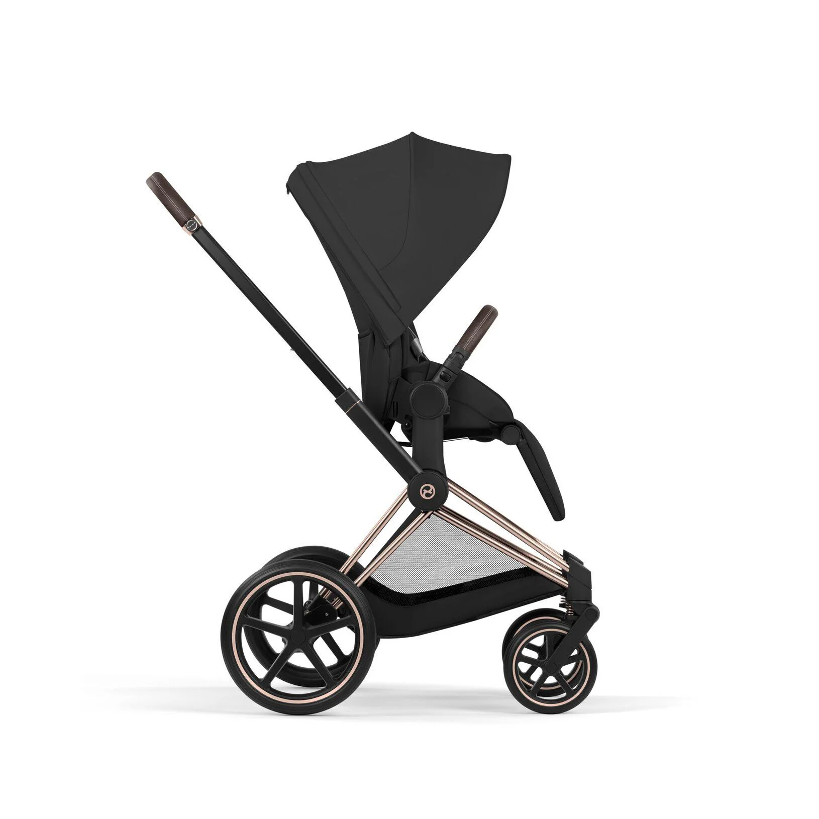Коляска 2 в 1 Cybex Priam Rosegold Sepia Black 2026 foto