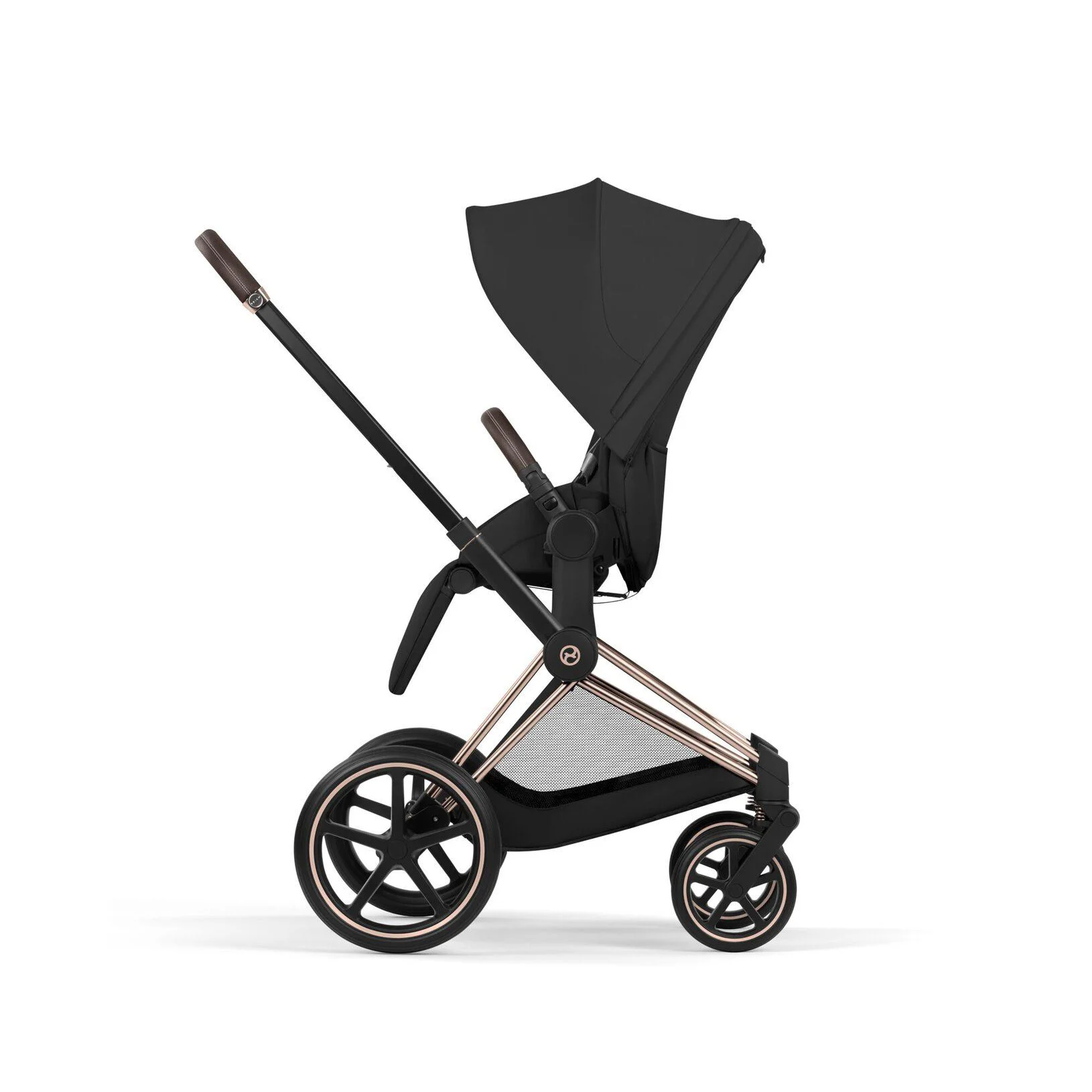 Коляска 2 в 1 Cybex Priam Rosegold Sepia Black 2026 foto