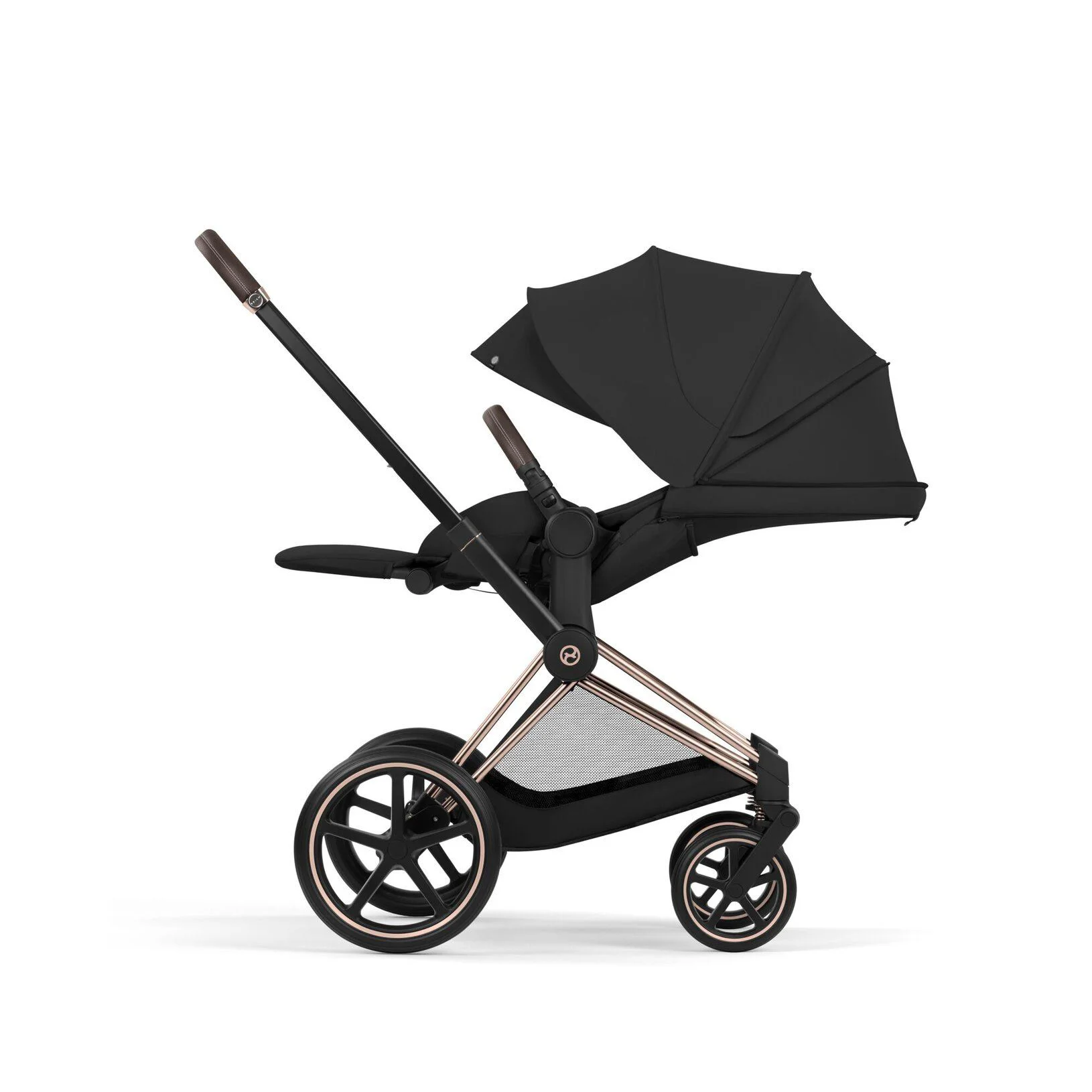Коляска 2 в 1 Cybex Priam Rosegold Sepia Black 2026 foto