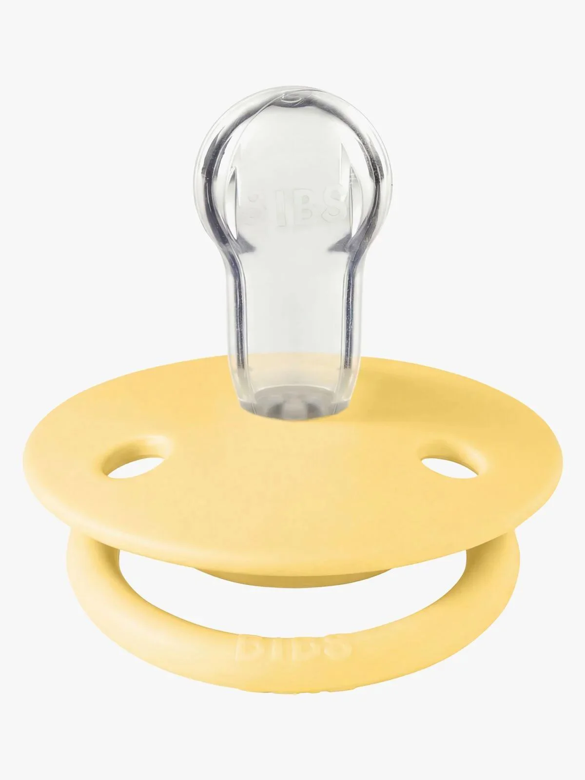 Suzeta rotunda din silicon BIBS De Lux Pale Butter (0-36 luni) foto