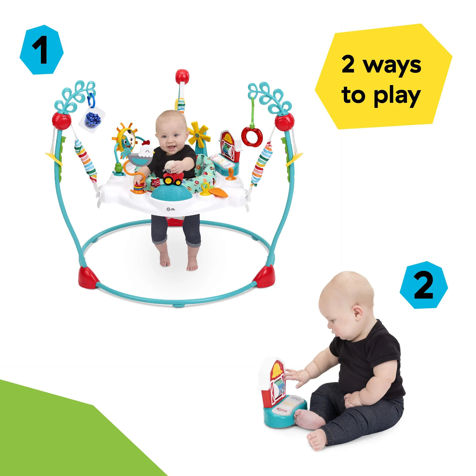 Centru de activitati 2 in 1 Baby Einstein Farm Explorers foto