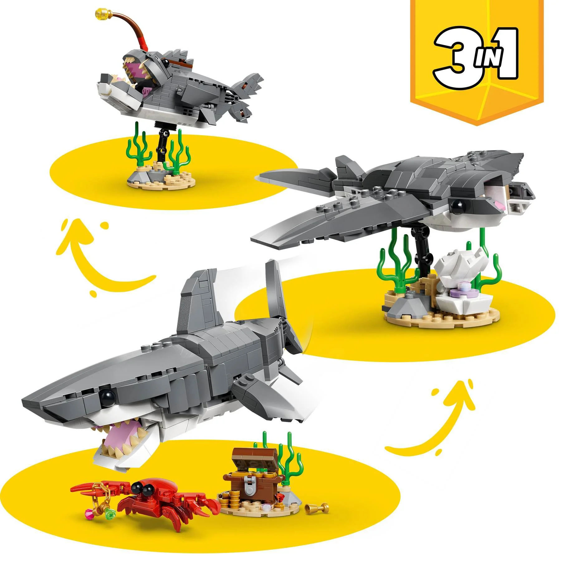 LEGO Creator - Rechin cu Cufar de Comori foto
