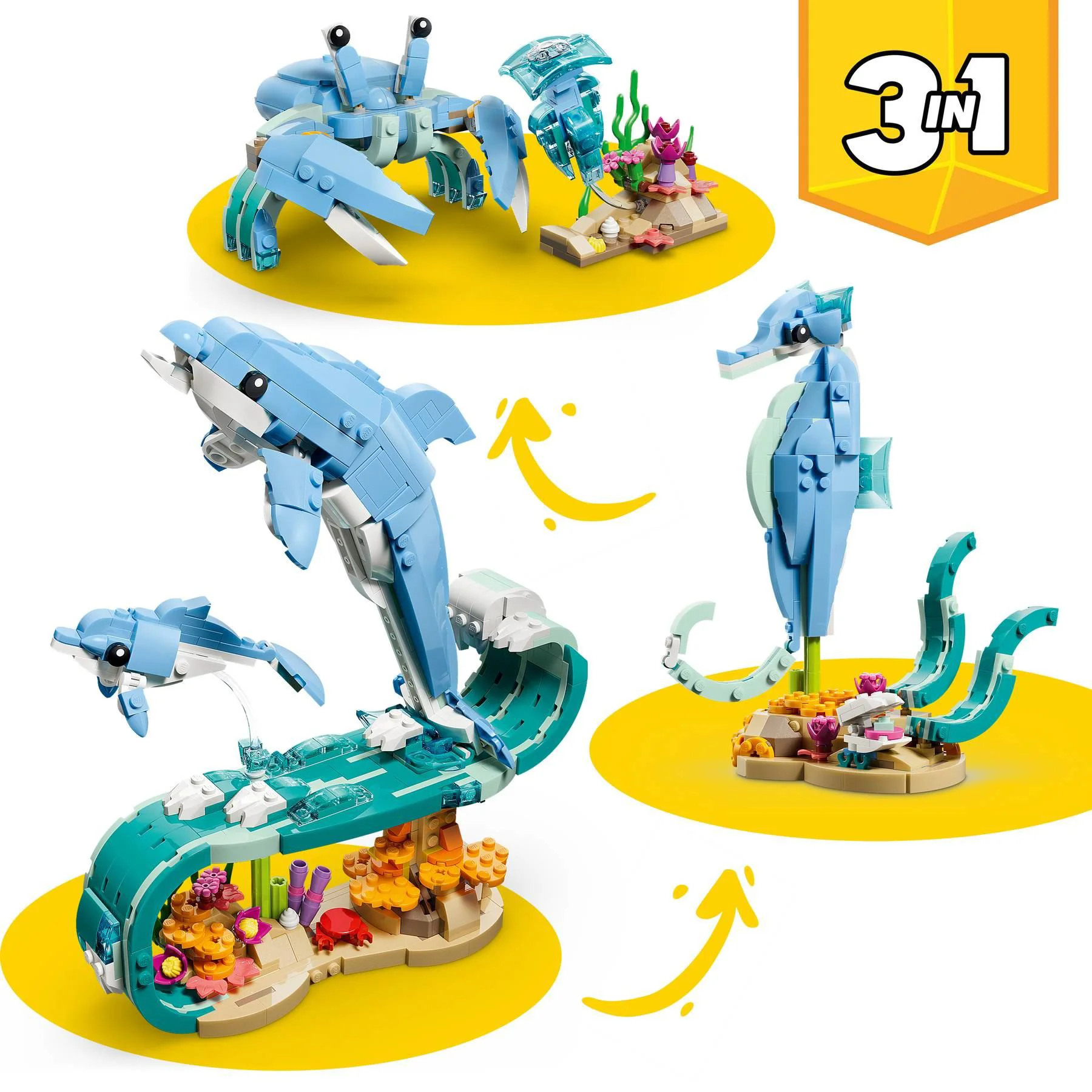 LEGO Creator - Animale Marine: Delfini foto