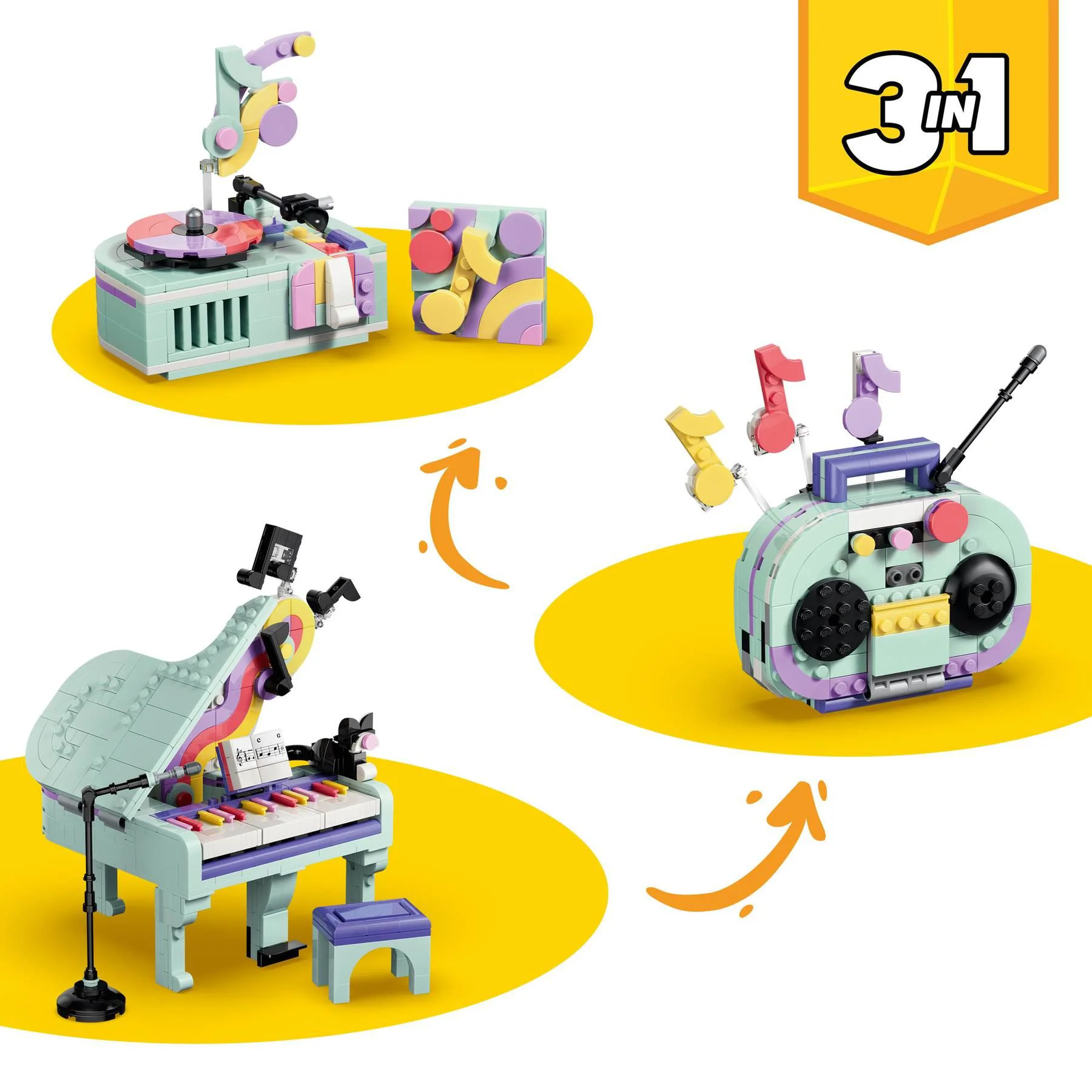 LEGO Creator - Pian Decorativ cu Pisica foto