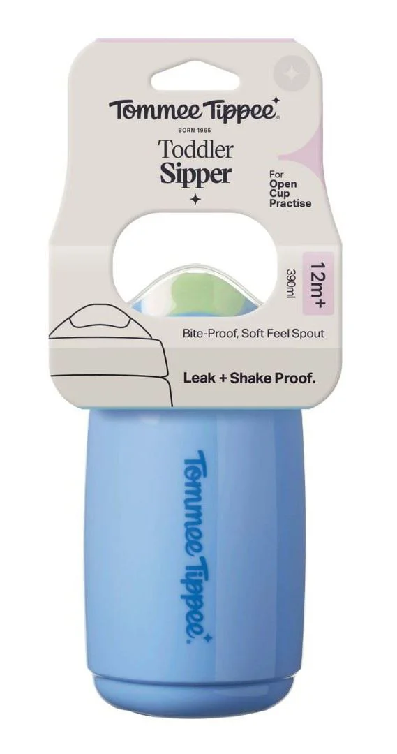 Cana cu nasuc moale Tippee Blue (12+ luni), 390 ml foto