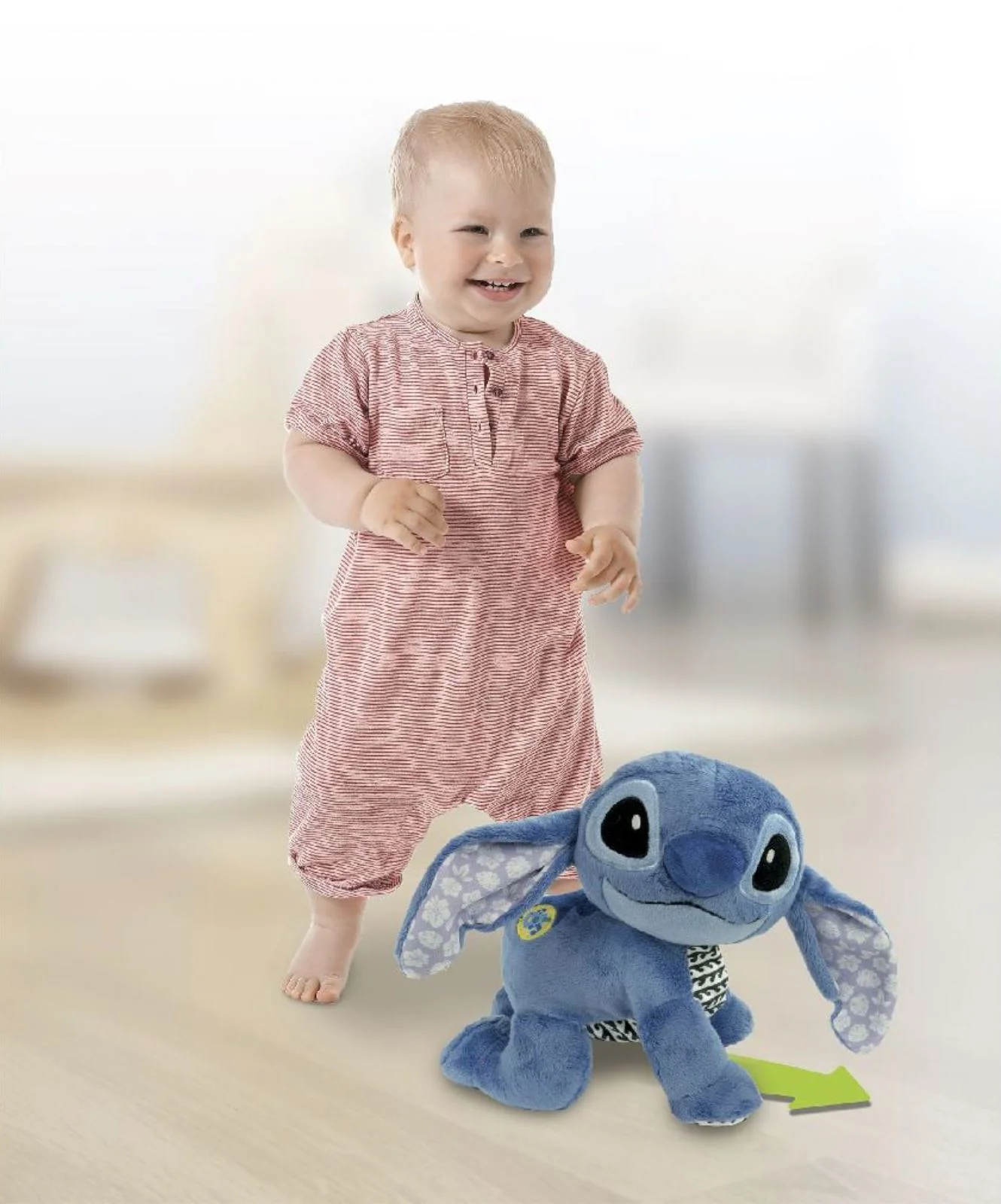 Плюшевая игрушка Clementoni Ползи со мной, Стич foto