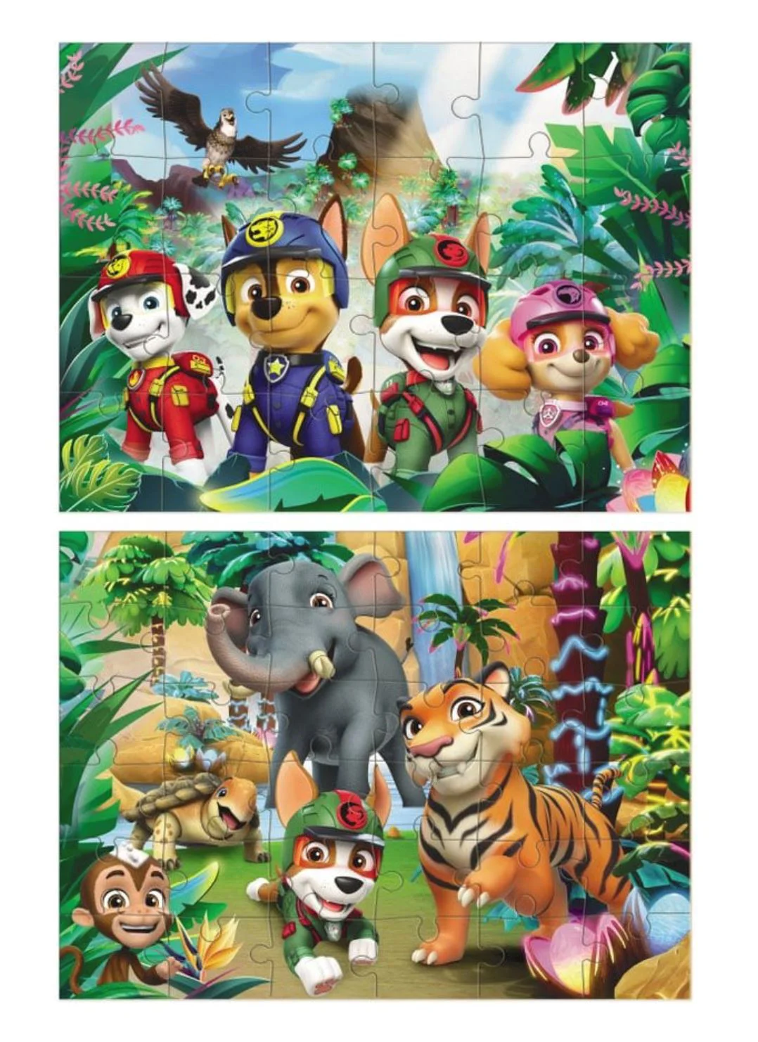 Puzzle 2 in 1 Dodo Paw Patrol Aventuri in Jungla, 60 el. foto