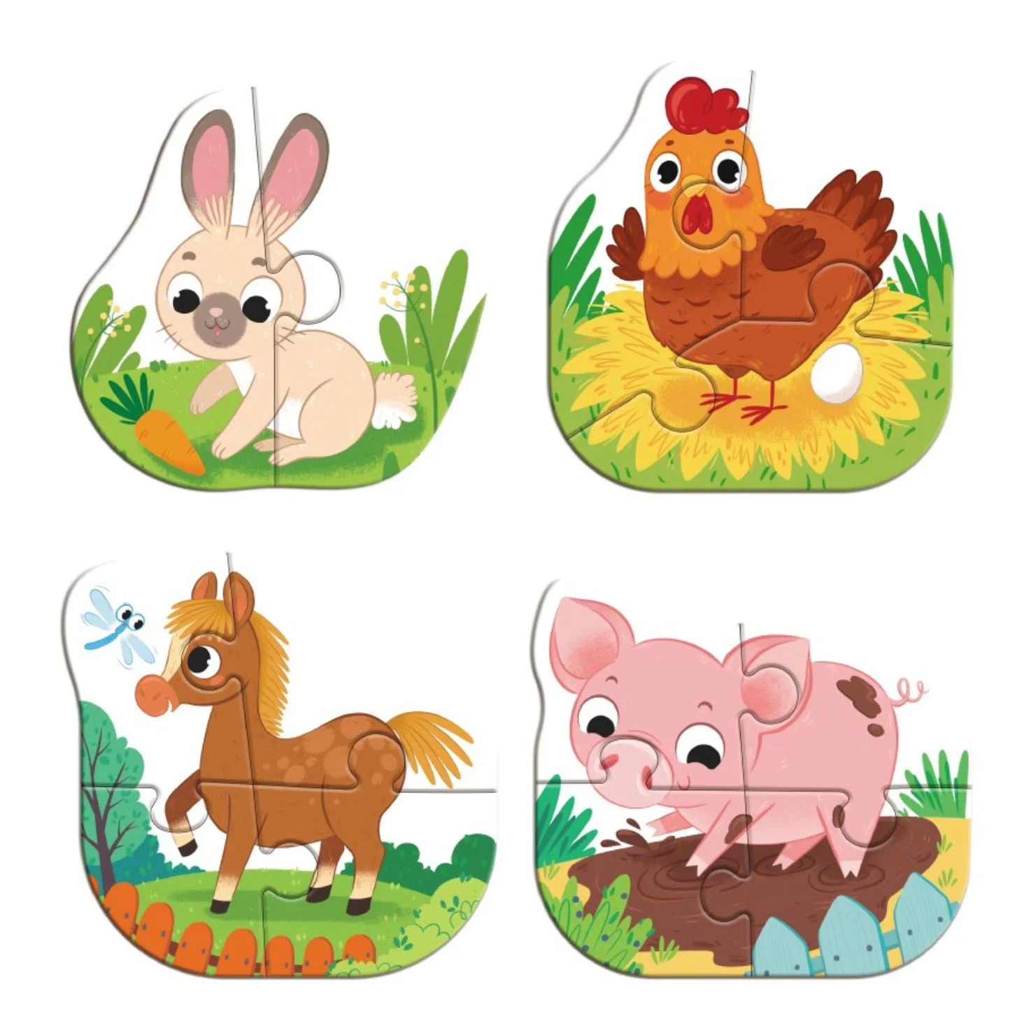 Puzzle 4 in 1 Dodo Animale de casa, 13 el. foto