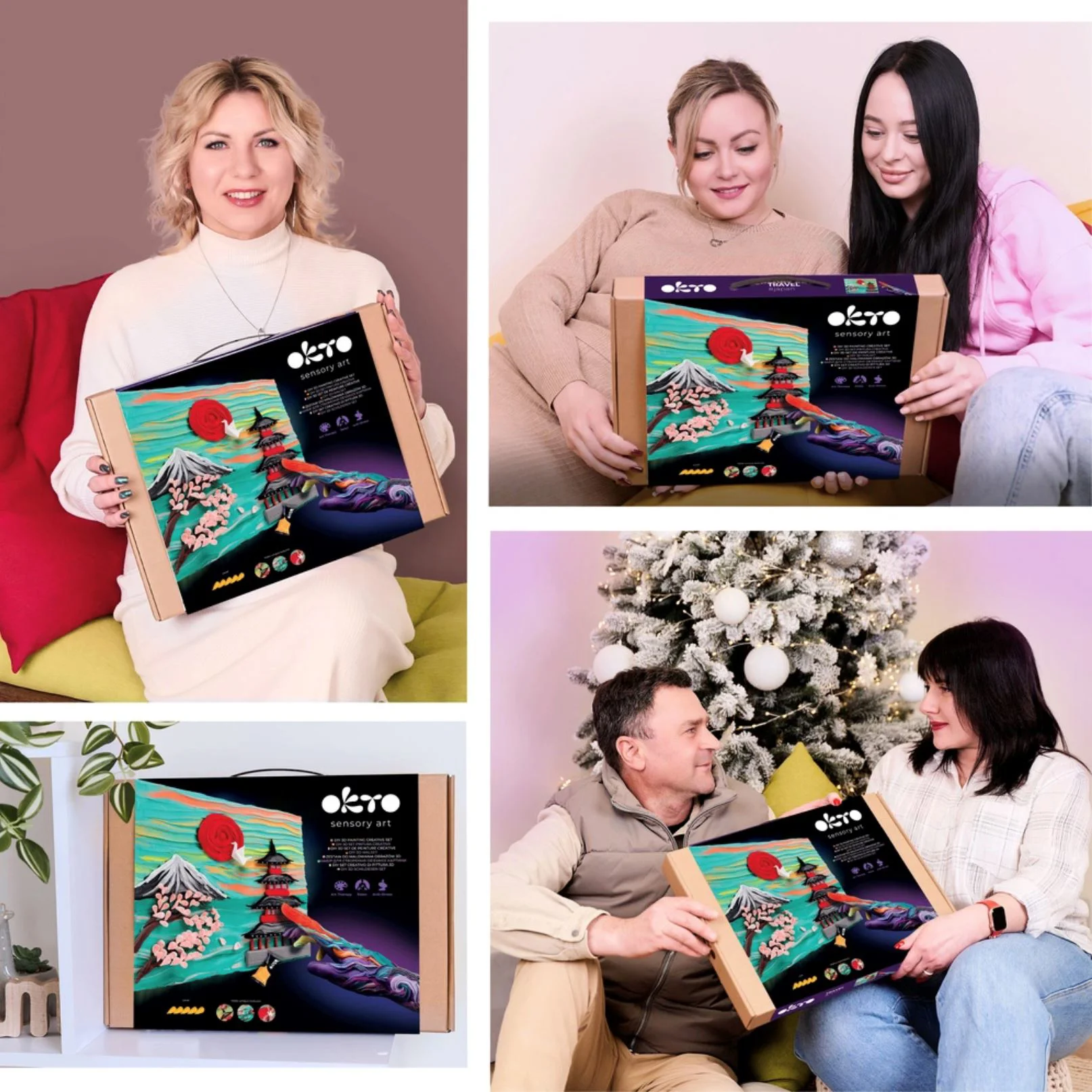 3D-картина с воздушным пластилином Okto Air Clay Япония, 30 x 40 см foto