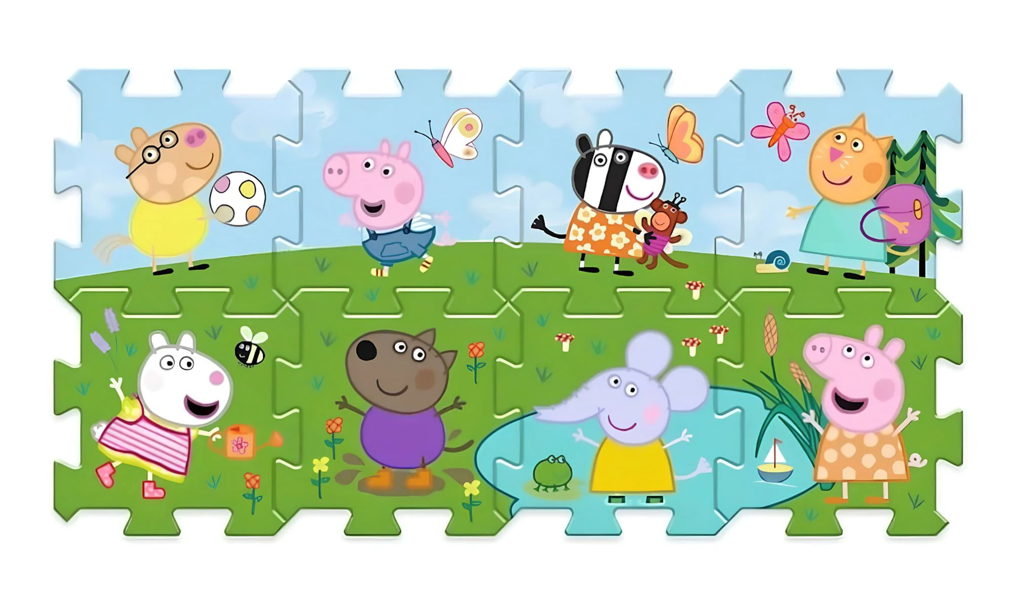 Puzzle din spuma Trefl Purcelusa Peppa, 8 el. foto