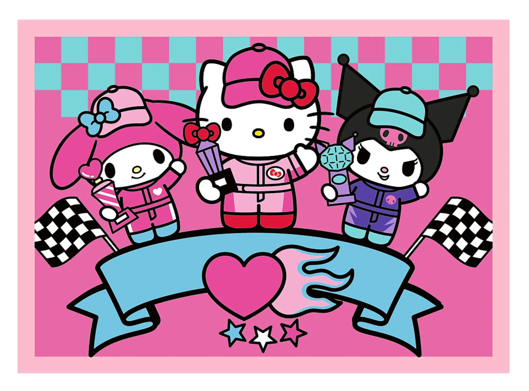 Puzzle 4 in 1 Trefl Hello Kitty Aventuri dulci foto