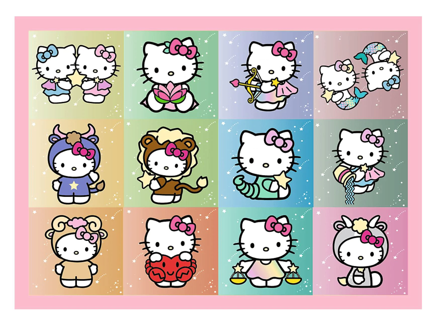 Puzzle 4 in 1 Trefl Hello Kitty Aventuri dulci foto