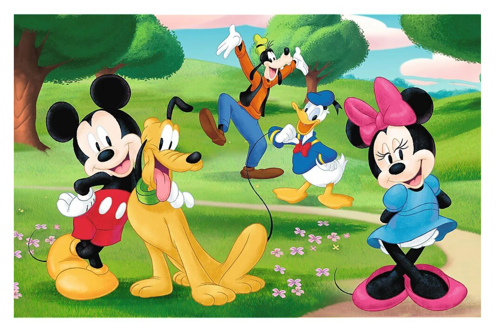 Puzzle Trefl Aventurile nebunesti ale lui Mickey Mouse, 54 Mini el. foto