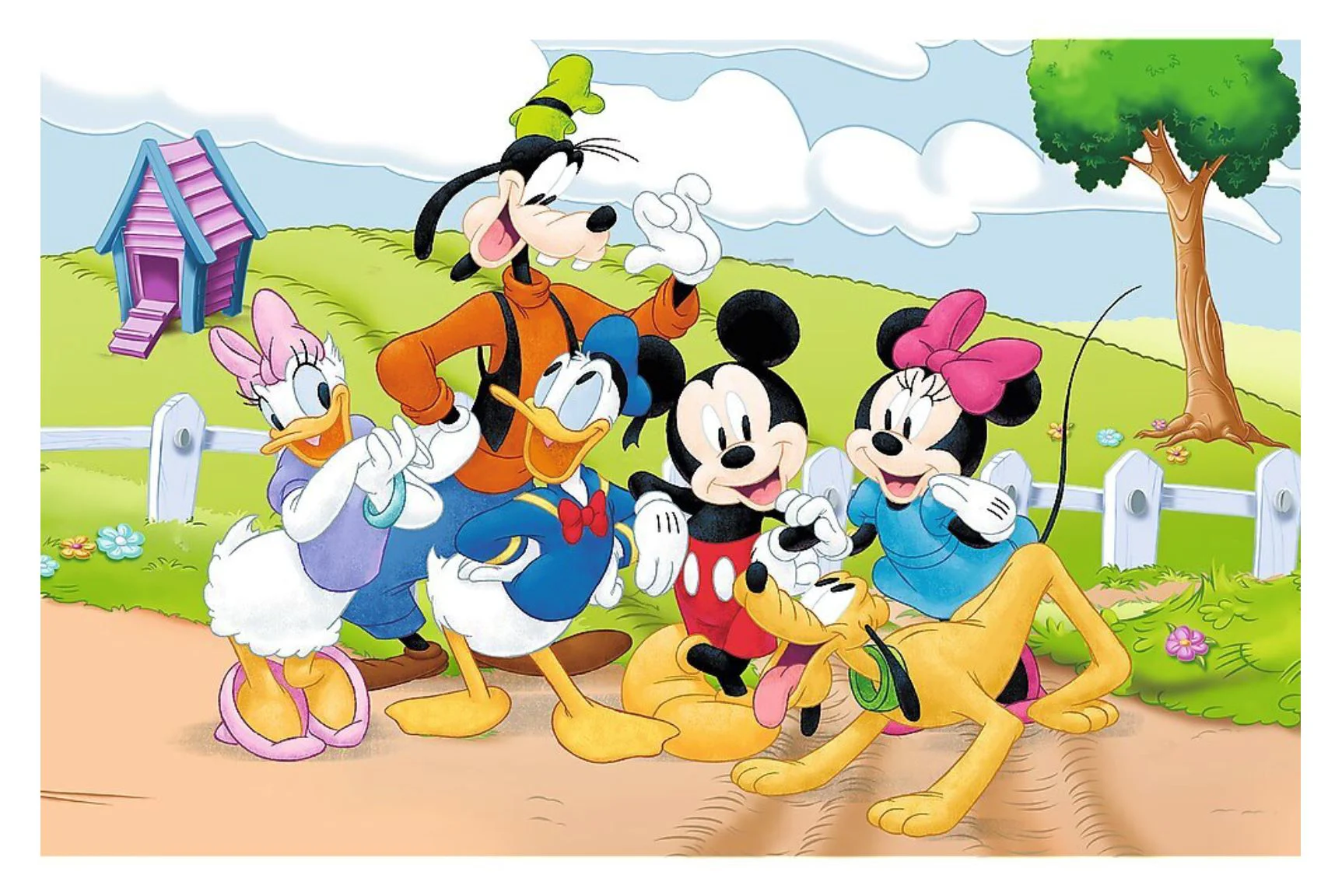 Puzzle Trefl Aventurile nebunesti ale lui Mickey Mouse, 54 Mini el. foto