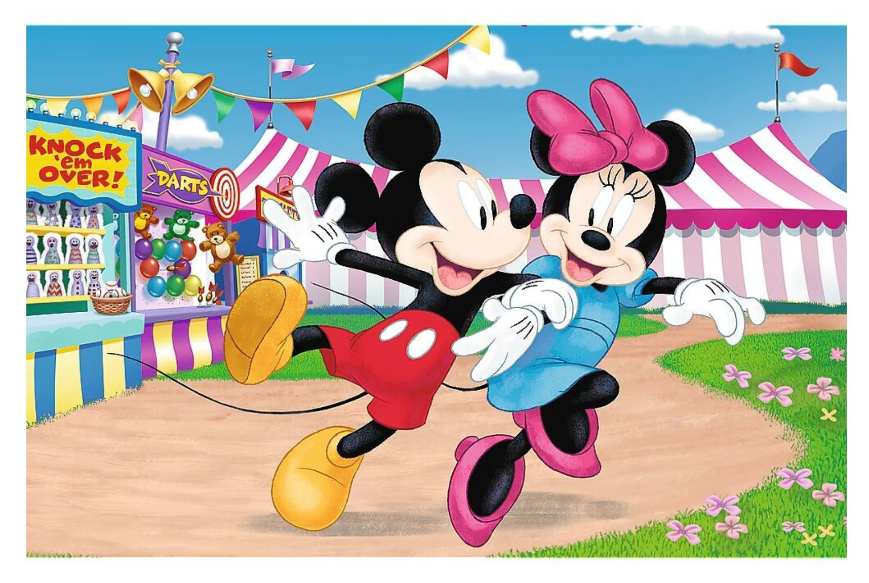 Puzzle Trefl Aventurile nebunesti ale lui Mickey Mouse, 54 Mini el. foto