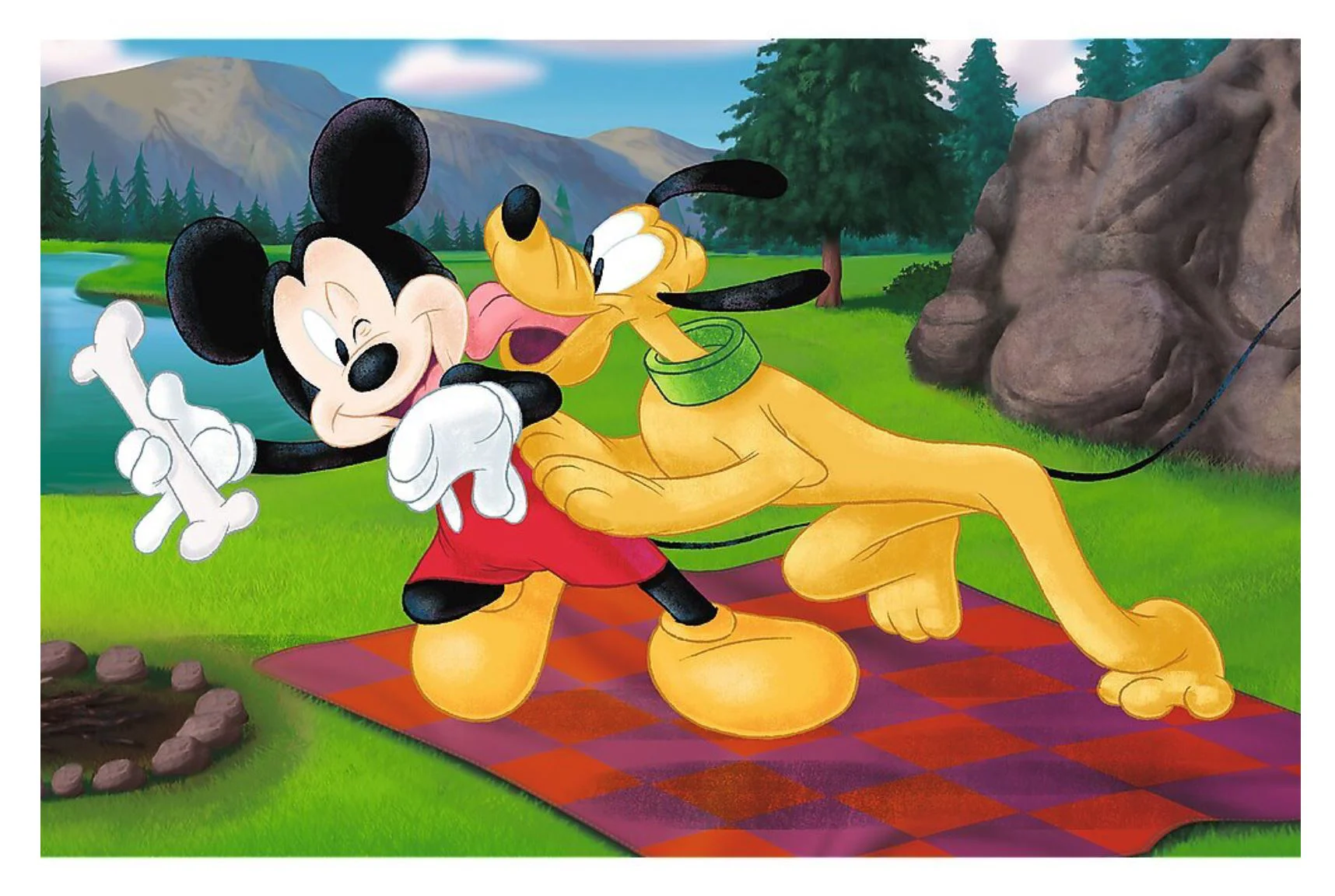 Puzzle Trefl Aventurile nebunesti ale lui Mickey Mouse, 54 Mini el. foto