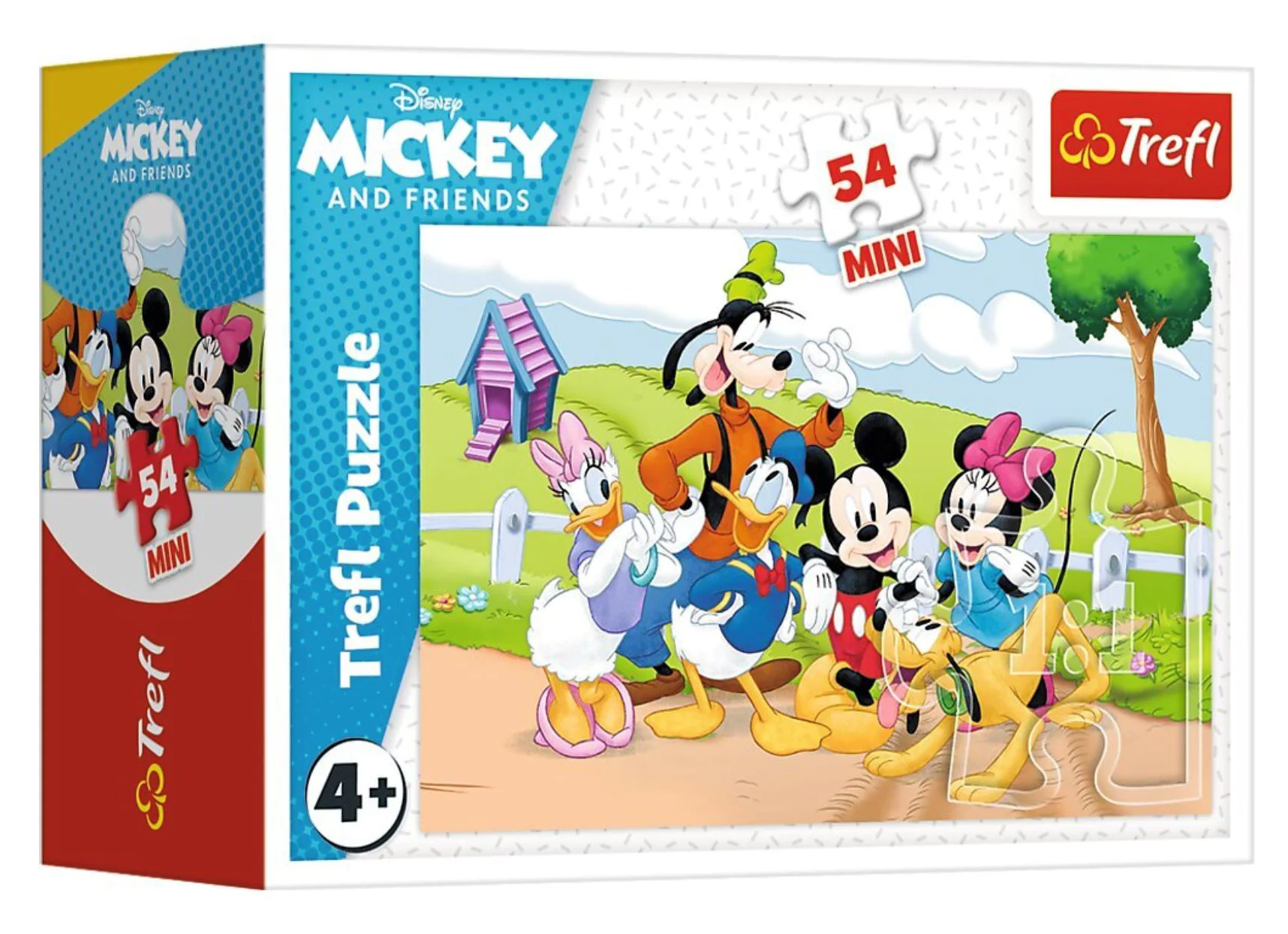 Puzzle Trefl Aventurile nebunesti ale lui Mickey Mouse, 54 Mini el. foto