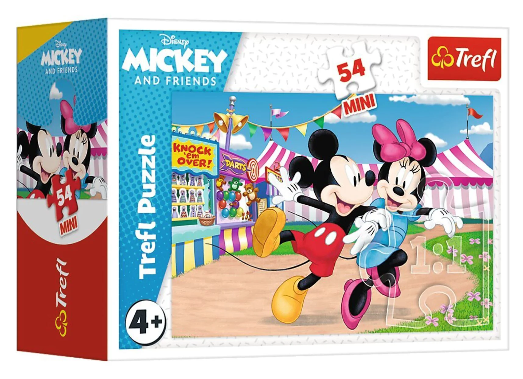 Puzzle Trefl Aventurile nebunesti ale lui Mickey Mouse, 54 Mini el. foto