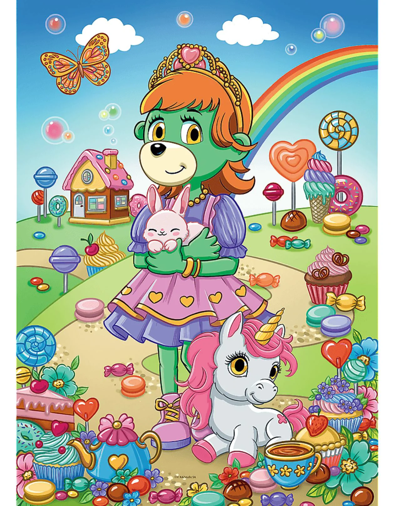 Puzzle Trefl cu sclipici, 100 el. foto
