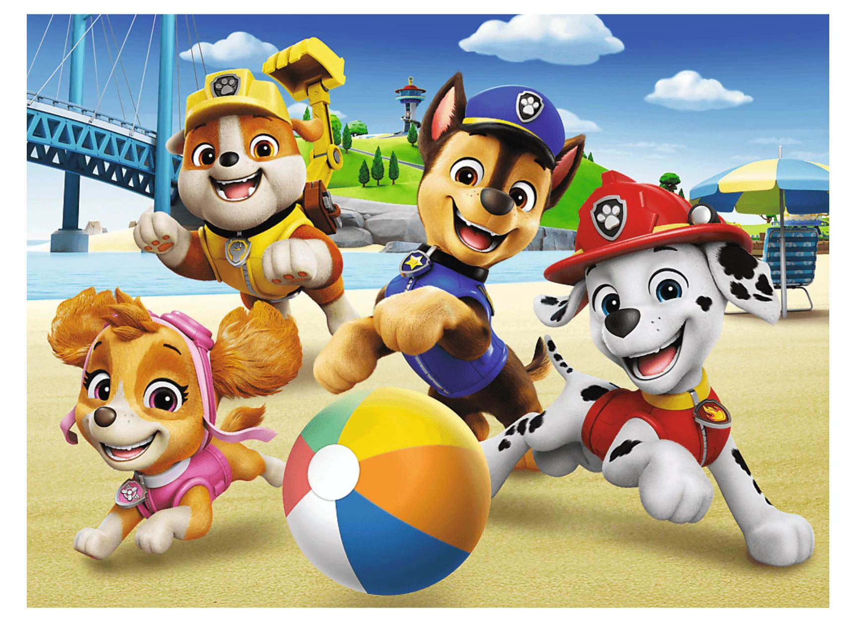 Puzzle Trefl Paw Patrol: Patru catelusi, 30 el. foto