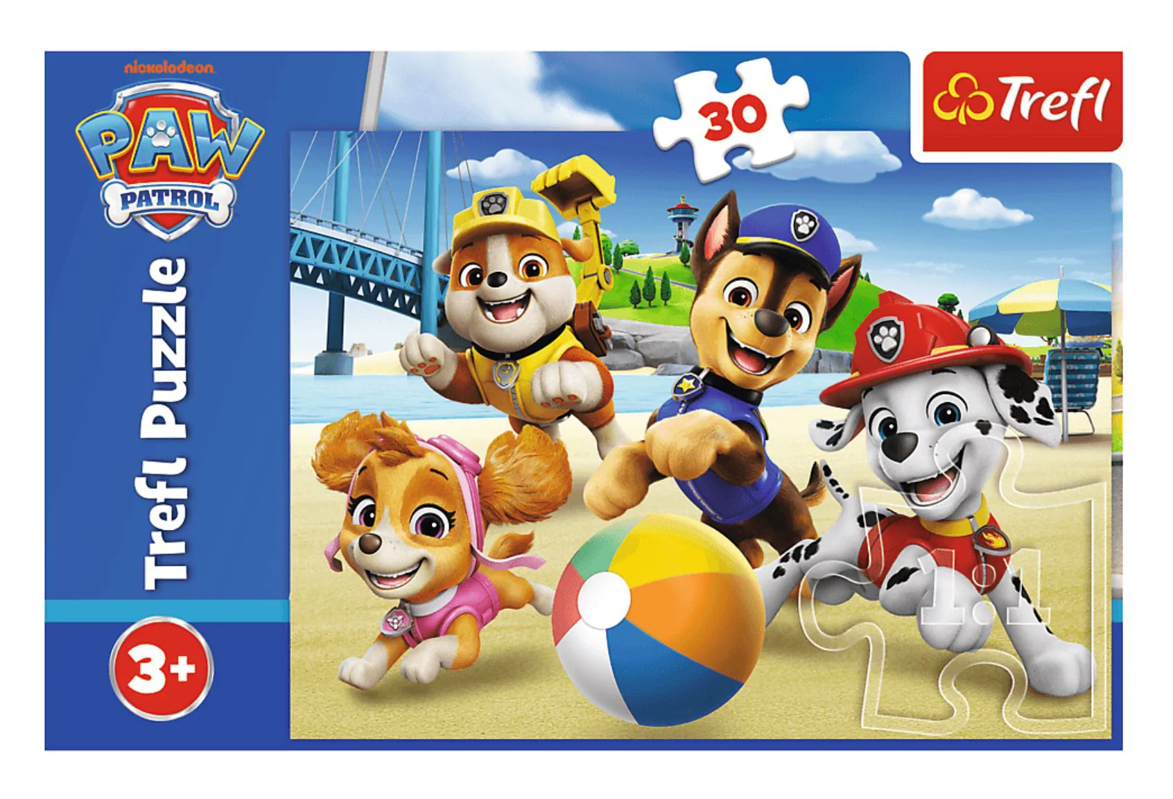 Puzzle Trefl Paw Patrol: Patru catelusi, 30 el. foto