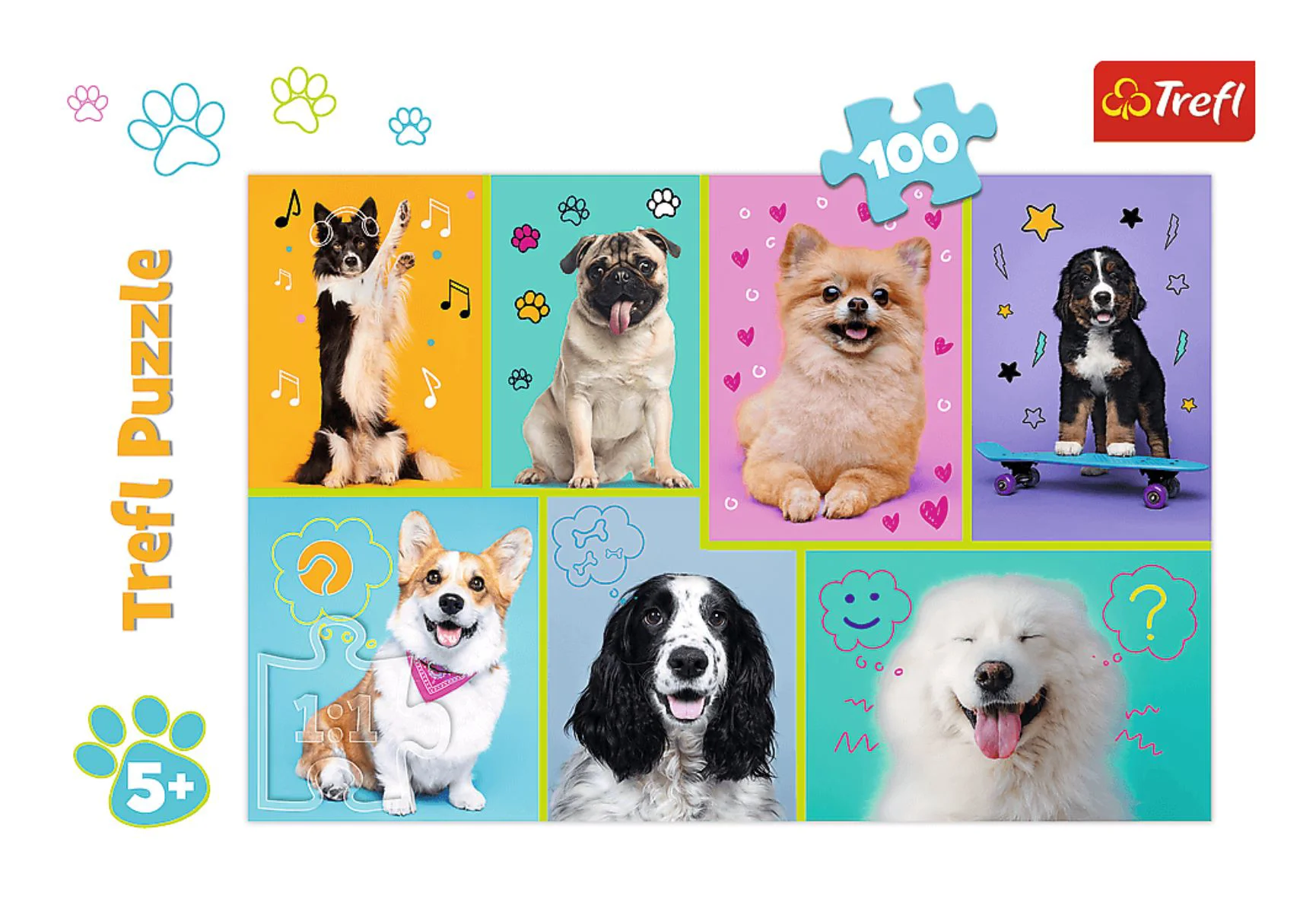 Puzzle Trefl In lumea ciinilor, 100 el. foto