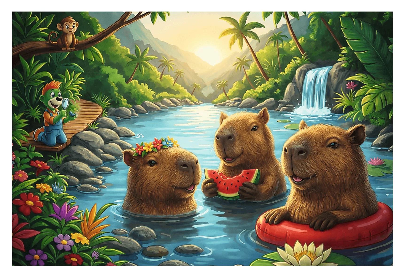 Puzzle Trefl Capibara, 160 el. foto
