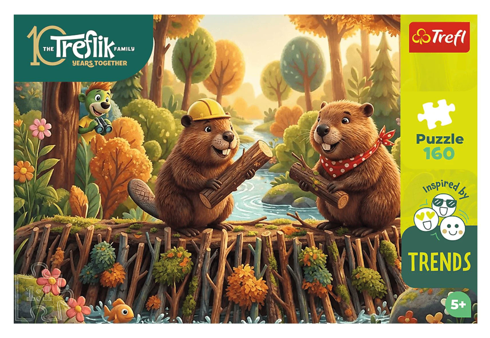 Puzzle Trefl Lumea castorilor, 160 el. foto