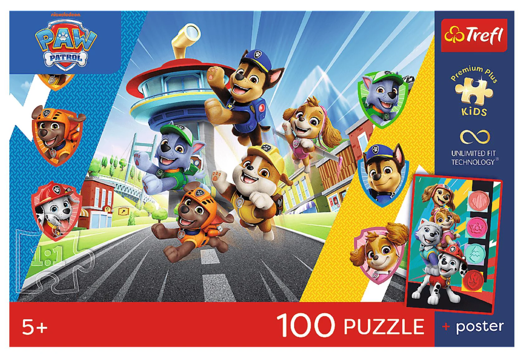 Puzzle Trefl Paw Patrol: Aventura cainilor, 100 el. foto