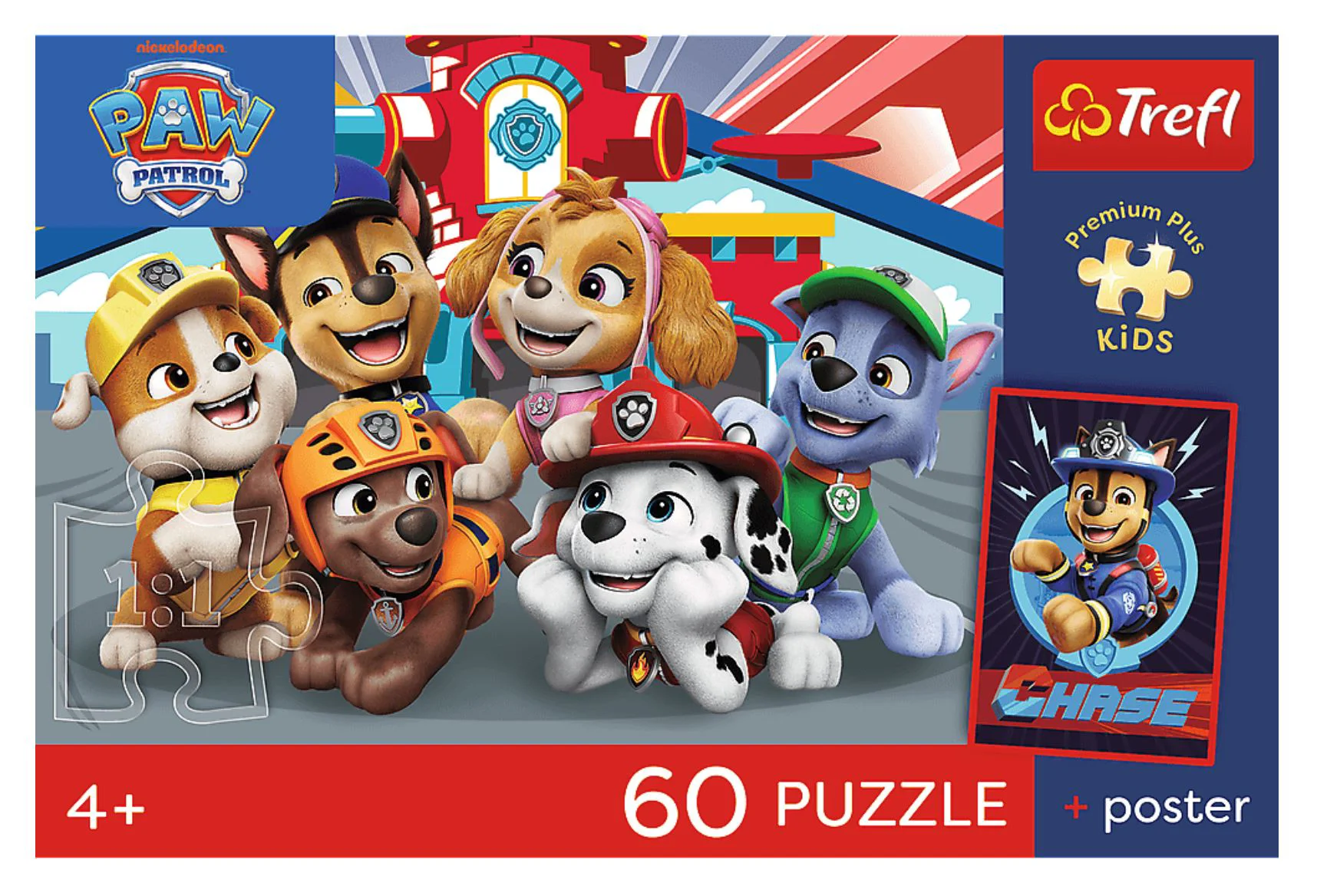 Puzzle Trefl Paw Patrol: Dupa-amiaza cu catelusi, 60 el. foto