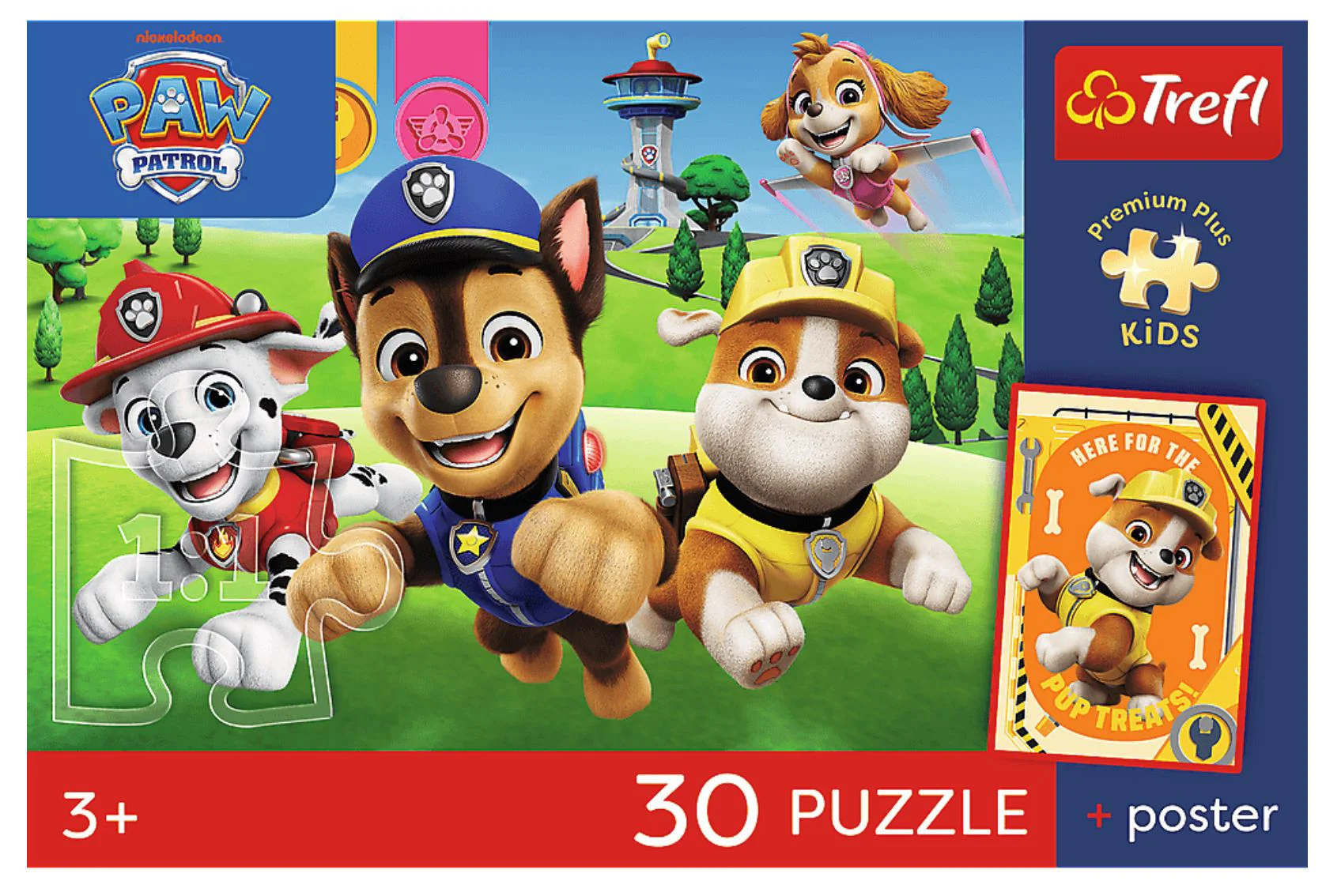 Puzzle Trefl Paw Patrol: Caini pe drum, 30 el. foto