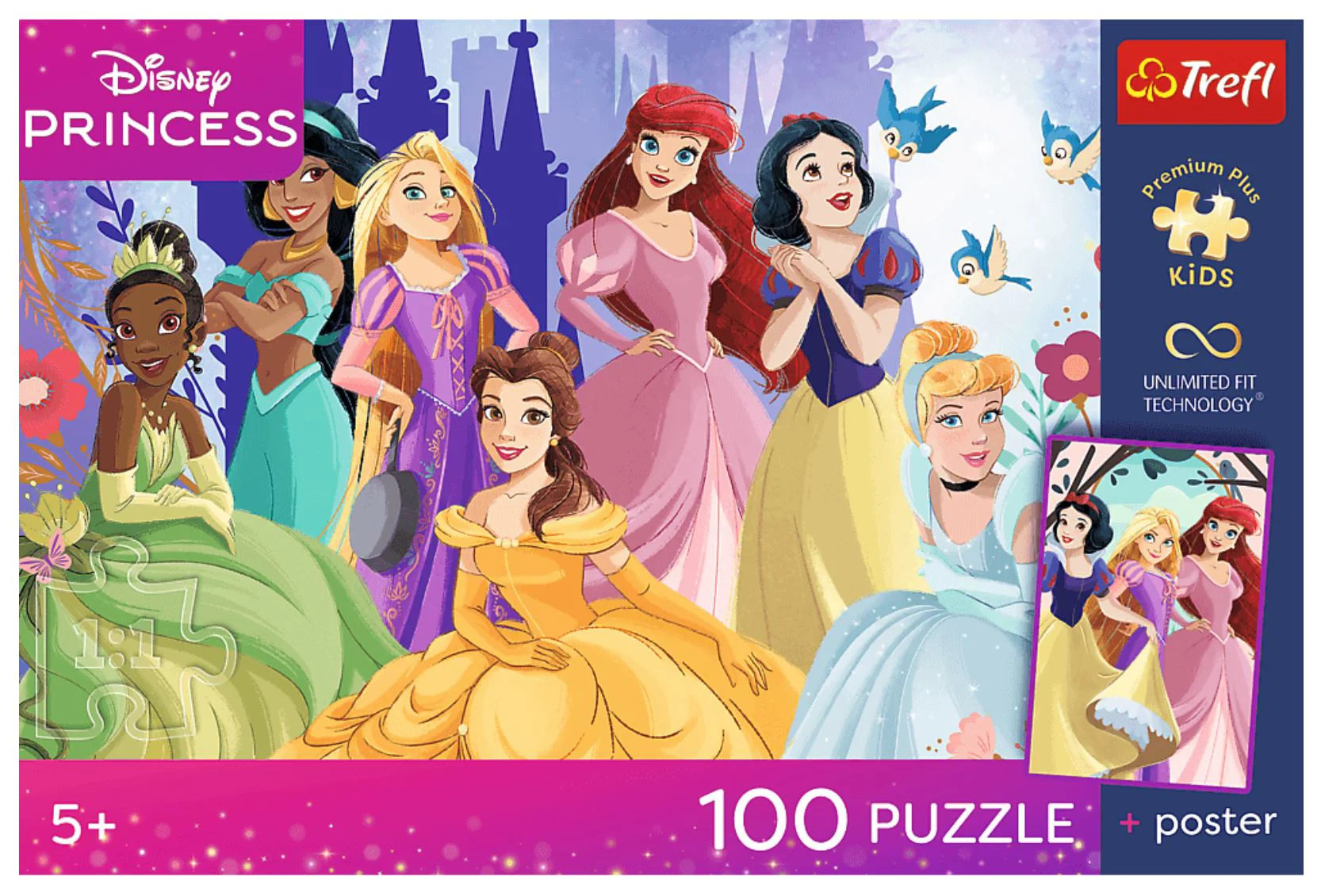 Puzzle Trefl Moment de relaxare pentru printese, 100 el. foto