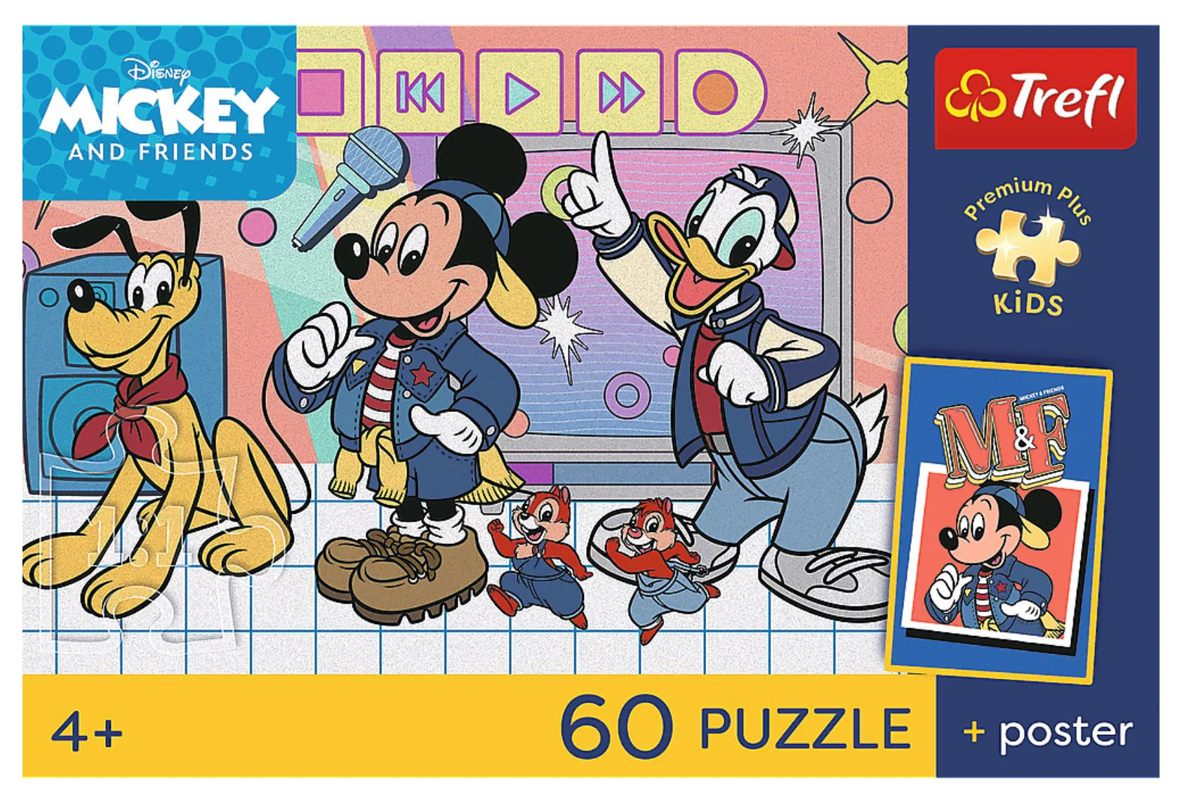 Puzzle Trefl Echipa lui Mickey Mouse, 60 el. foto