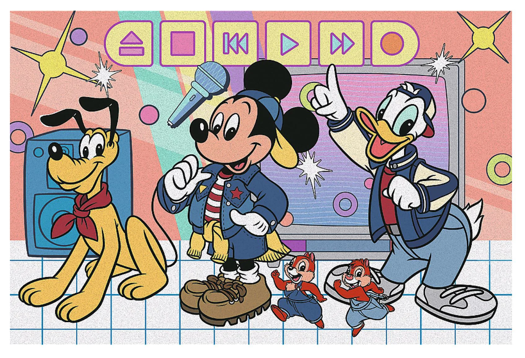 Puzzle Trefl Echipa lui Mickey Mouse, 60 el. foto
