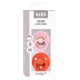 Set 2 suzete rotunde din latex BIBS Colour Baby Pink/Tango (6-18 luni) foto