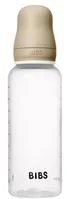 Set complet biberon fosforescent BIBS din sticla anticolici, tetina latex cu flux mediu, 270 ml foto