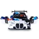 Металлическая машинка BMW M4 GT3 с инерционным механизмом, светом и звуком, Черная, масштаб 1:24 foto