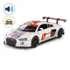 Металлическая машинка Audi R8 LMS с инерционным механизмом, светом и звуком, Белая, 1:24 foto