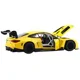 Металлическая машинка BMW M4 GT3 с инерционным механизмом, светом и звуком, Желтая, 1:24 foto
