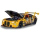 Металлическая машинка BMW M4 GT3 с инерционным механизмом, светом и звуком, Желтая, 1:24 foto