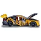 Металлическая машинка BMW M4 GT3 с инерционным механизмом, светом и звуком, Желтая, 1:24 foto