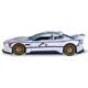 Металлическая машинка BMW 3.0 CSL Hommage R с инерционным механизмом, светом и звуком, Белая, 1:24 foto