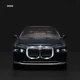 Металлическая машинка BMW i7 с инерционным механизмом, светом и звуком, Синий, 1:24 foto