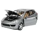 Металлическая машинка с инерционным механизмом, светом и звуком Porsche Cayenne 1:24, Серый foto