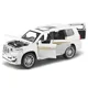 Металлическая машинка Toyota Land Cruiser Prado 1:24 с инерционным механизмом,светом и звуком, Белый foto