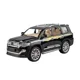 Металлическая машинка Toyota Land Cruiser Prado 1:24 с инерционным механизмом,светом и звуком,Черный foto