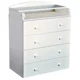 Комод с пеленальным столиком PernaMea HappyBaby Pro 800 DSP White foto