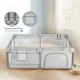 Tarc pliabil Moni GameZone Basic Grey, 150x200 cm foto